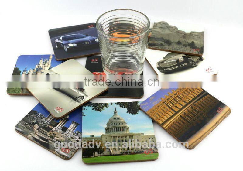 Wholesale alibaba personalized high-grade glass photo coasters