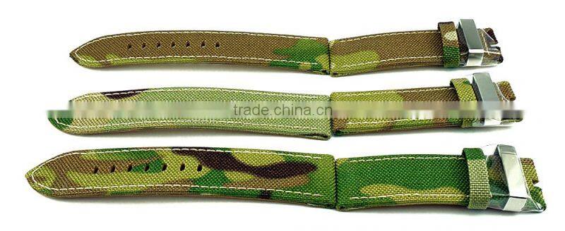 Supreme Grade Genuine Leather Lining Canvas Watch Straps