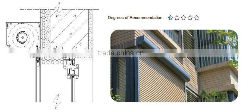 Motorized roller shutter window with aluminum foam slats