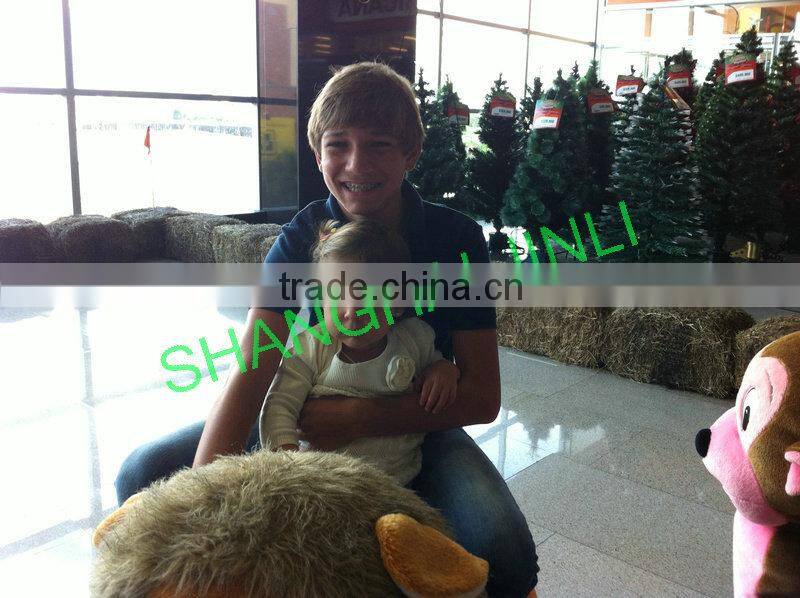 JL-B14 Ride on blue cat start with key button or coins,walking animal,ride on car