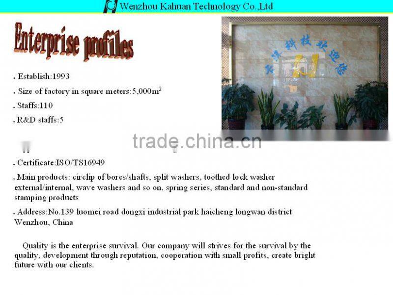 China manufacturer Q434 65Mn flat wire bore circlips