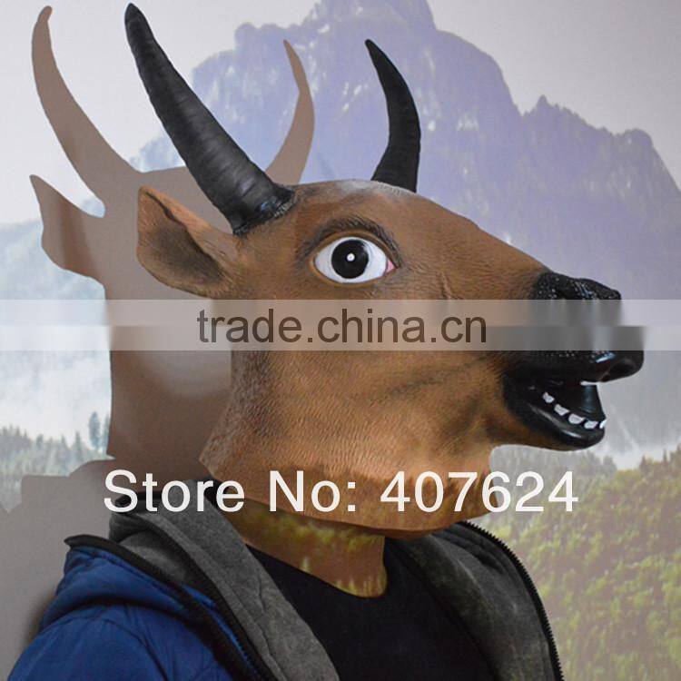 New Animal Head Mask Rubber Latex Halloween Costume for Party