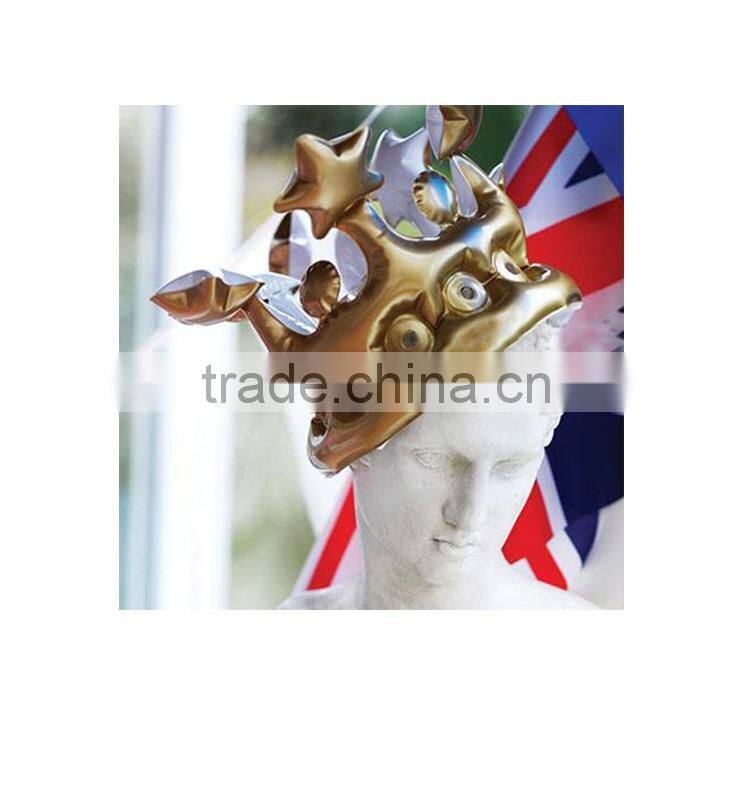 Party Promotions Gold Inflatable Crown