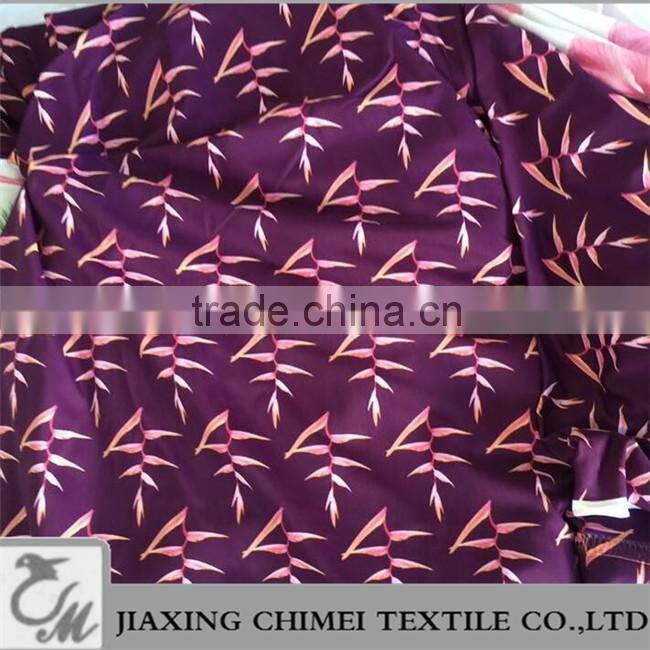 botanical digital printing for swimming fabric