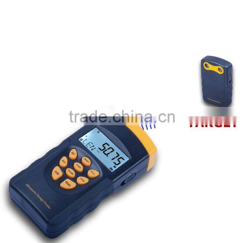 Laser Area Volume Measure Range 0.5m ~60m 20inch~197ft Ultrasonic Distance Meter