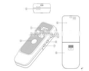 Wholesale China Market Digital Alcohol Tester With Lcd Clock
