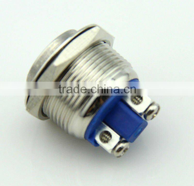 F0275 19mm metal push button pushbutton switch Momentary screw feet