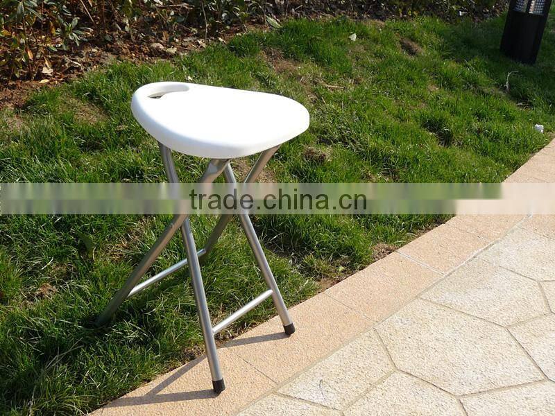 Strong and durable 45H metal leg and plastic triangle folding stool
