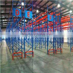 Metal stackable pallet rack with upright protectors