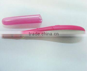 lady fashion cute makeup eyelash curler with plastic handle