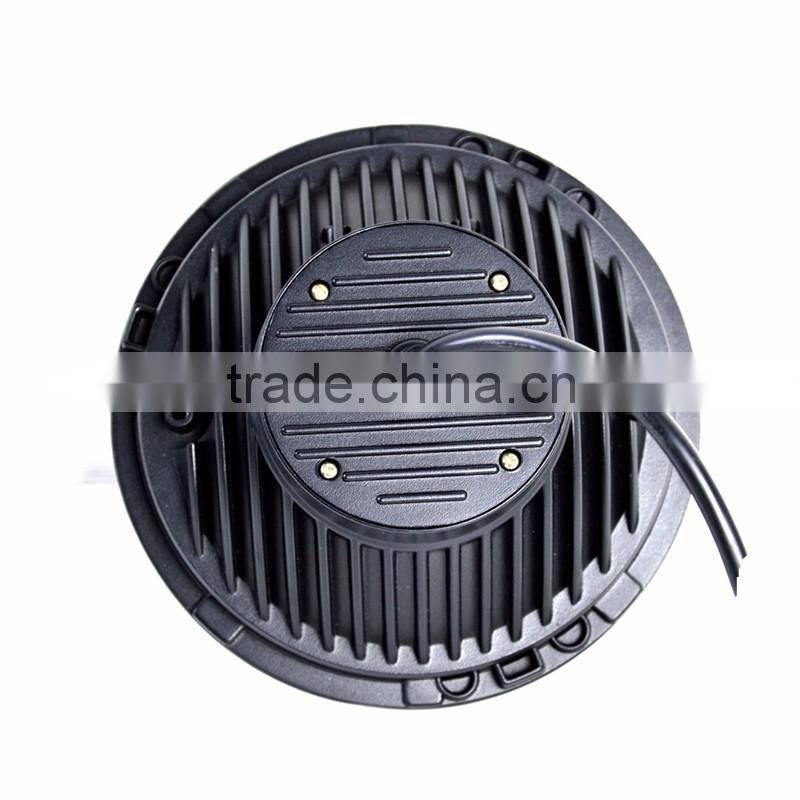 7" Motorcycle 30w H4 Hi/Low LED Headlight W/ Amber LED turn Signal Lamp Fits Harley Jeep JK CG125 Cafe Racer Bobber