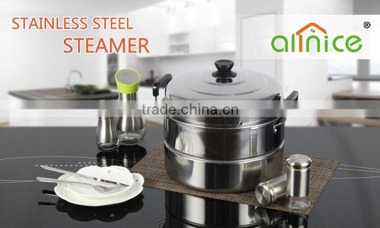 Philippines/Indonesia styles stainless steel #410 steamer pot with steamer rack