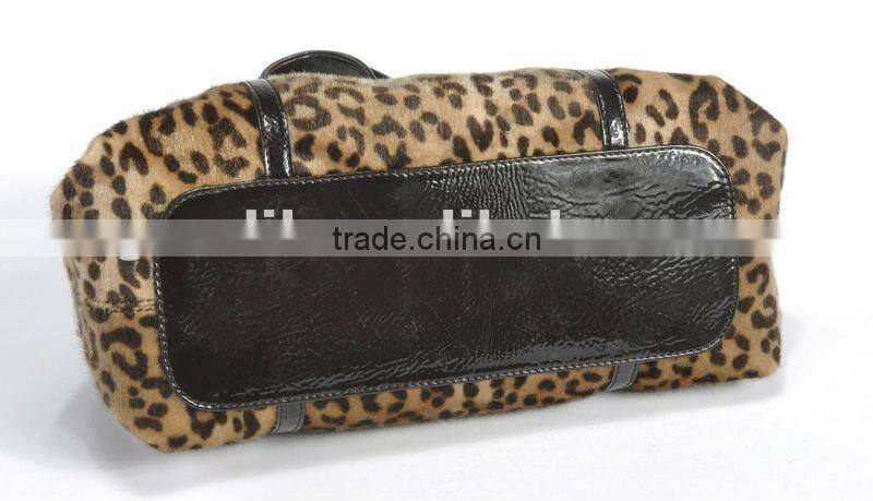 New Design! Fashionable Lady Imitative-Horse Hair Printing Handbag 2012!