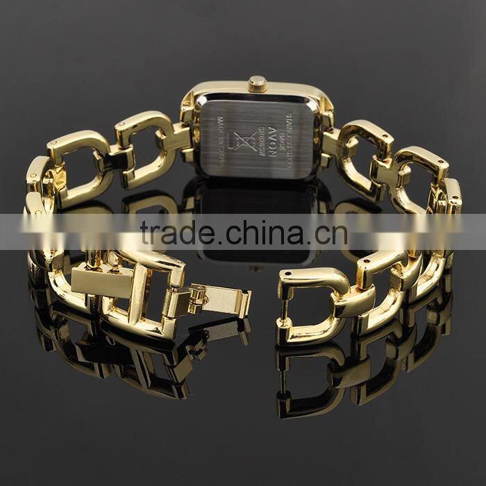 New Technology 2016 Stainless Steel Gold Plated Wrist Watch