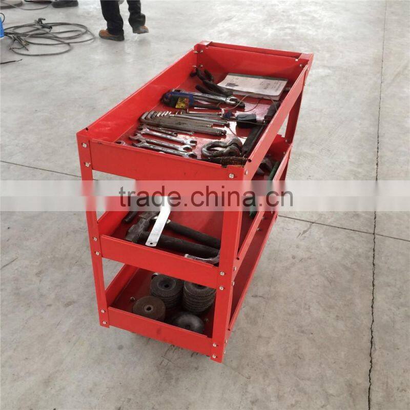 Heavy Duty Work Red Steel Tool Cart