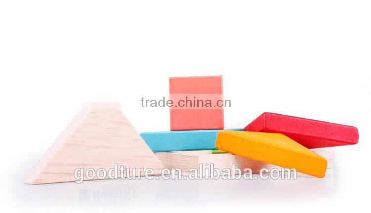 2015 Hot Sale Wooden Tangram Jigsaw Puzzle