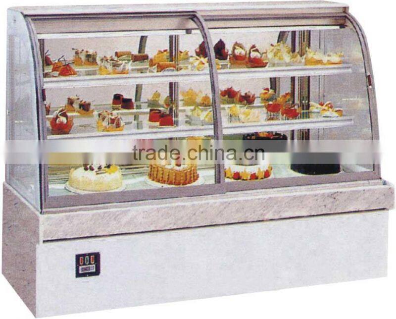 European type upright Cake showcase with front -opening doors