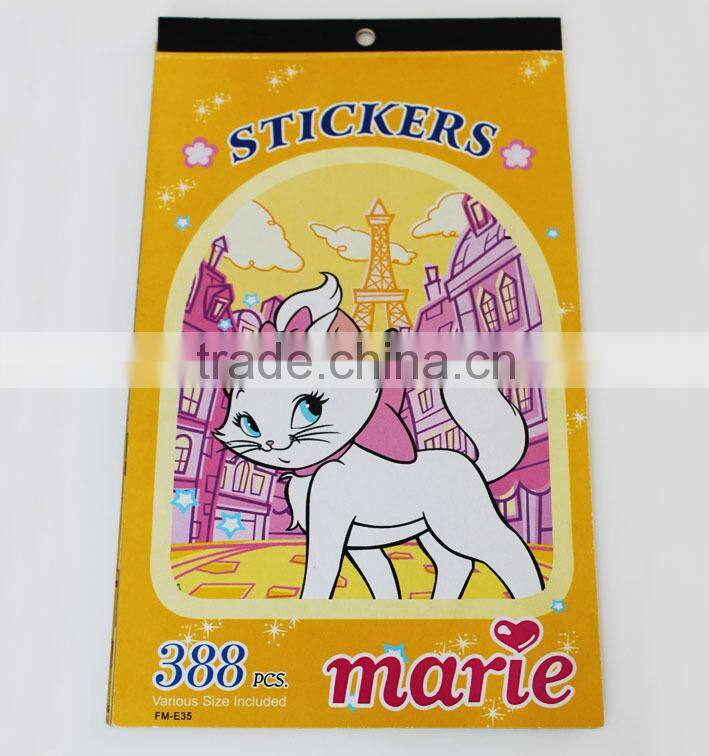 Interesting customized shape Eco-friendly Non-toxic paper double stickers