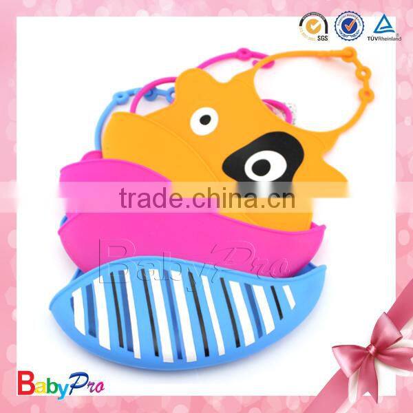 New Products 2015 Innovative Product China Supplier Promotion Item Cute Silicon Baby Bibs Wholesale Baby Bibs