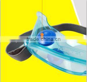 Clear Polycarbonate Goggles 4 ventilator Woven Elastic Strap