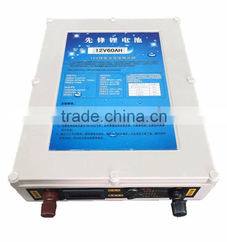 Recharger 40AH Lithium ion Battery Pack 12V DC Storage Batteries Cycle For Car E-bike