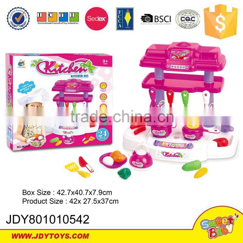 Kitchen appliance for kids cooker toys plastic kitchenware with vegetable