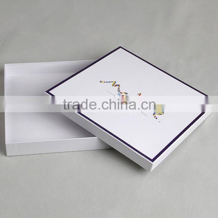 Pink thick cardboard packaging box made by China printing company for women's scarf