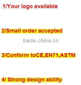 wholesale dino shape baby squeaky rattle toy / ICTI audited CE/EN71 standard soft rattle plush baby toys