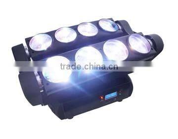 Newest Designs Pro Disco LED Beam Moving Head Spider Light 8PCS 12W RGBW 4in1