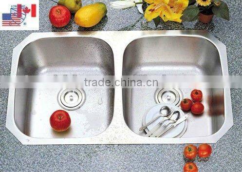 hot sale cUPC stainless steel kitchen sink for hotel