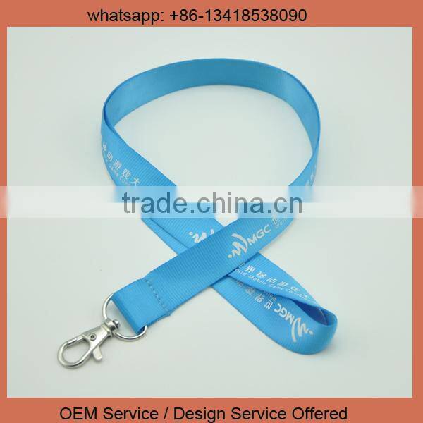 Cheap custom lanyards silk screen printing logo lanyards