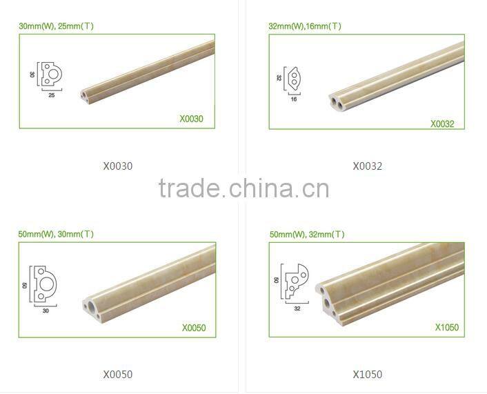 Rigid PVC Profile for indoor decoration plastic frame Profiles For sliding