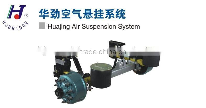 2 axle trailer air suspension with lift