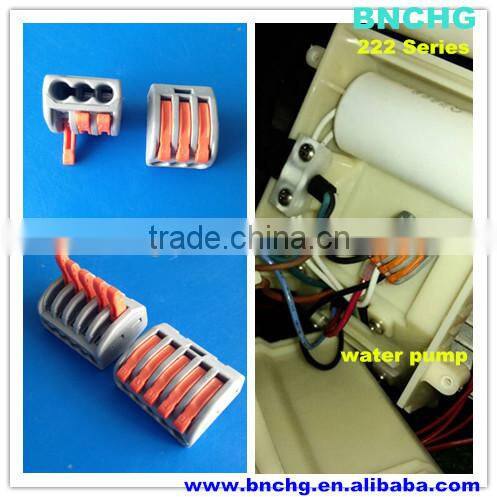 CE/CB/Rohs Approved 2poles 3poles 5poles plastic wire connector 222series wago