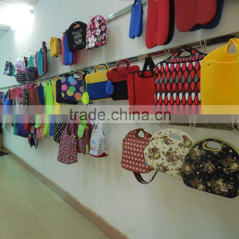 hot-sale eco-friendly neoprene material waterproofed picnic lunch cooler tote bag with lanyard/strap/handle