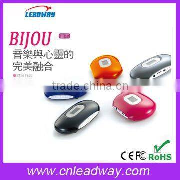 Portable stereo mini MP3 speaker with LED and radio for Christmas Promotional Gift