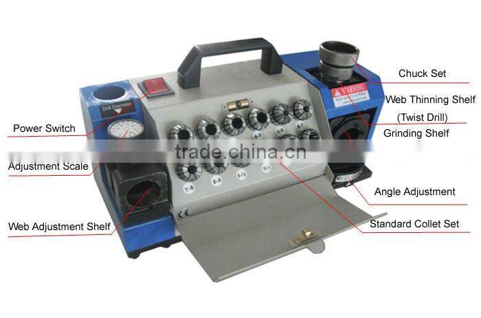 Resharpening Drill for H.S.S Sheet Metal, Drill Grinding Machine