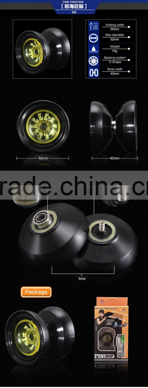 YJ Patent Design Aluminum Finger Spins YOYO Professional