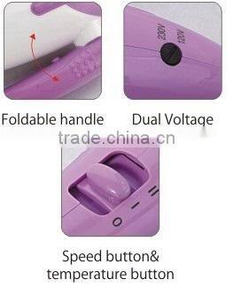 Travel foldable hair dryer with 1000/1200W dual voltage