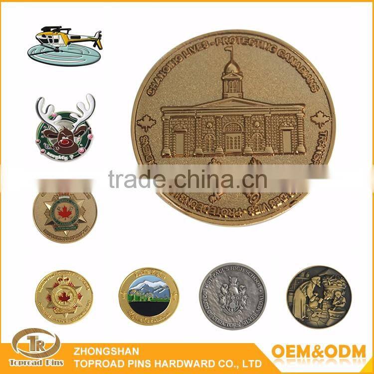 Metal Souvenir Custom Gold Plated Special Design United Navy challenge coin