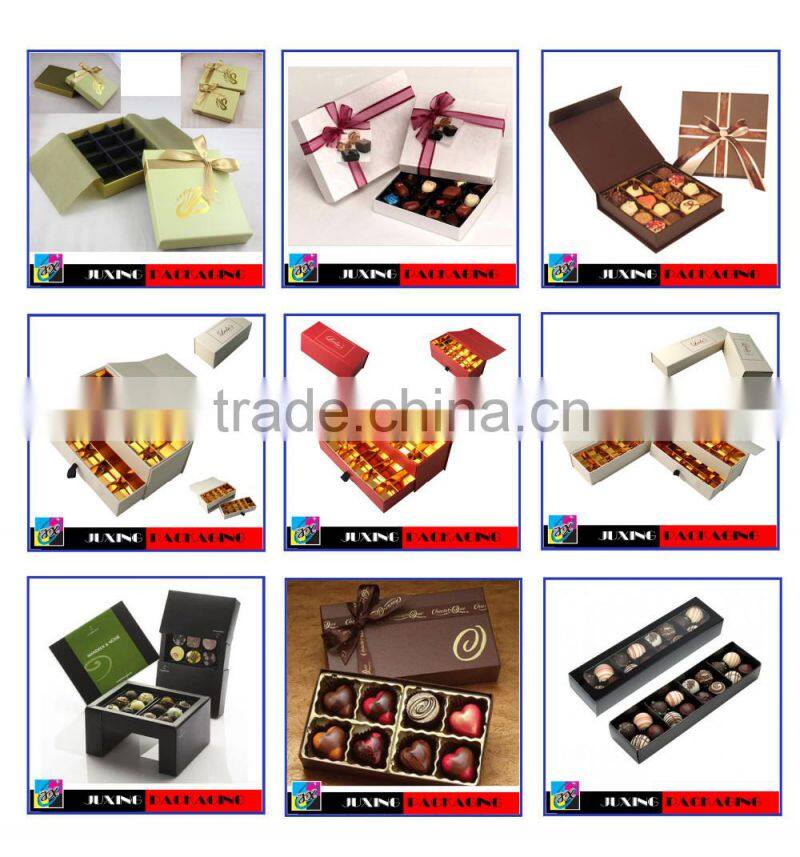 Fashion best selling customized paperboard chocolate box