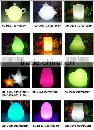 Lithium Battery Powered Cordless LED Light Base For Plastic Furniture