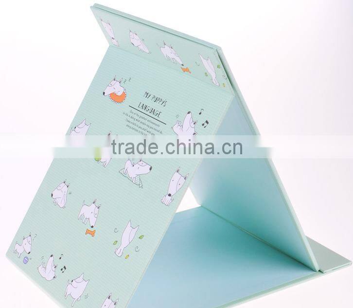 PU Foldabled Standing Desk Makeup Mirror Luxury Gift Anniversary Gift