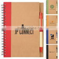 eco-notebook with pen