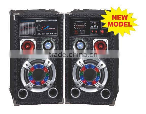 2016 newest professional 2.0 dj speakers With USB SD FM /EQ function optional