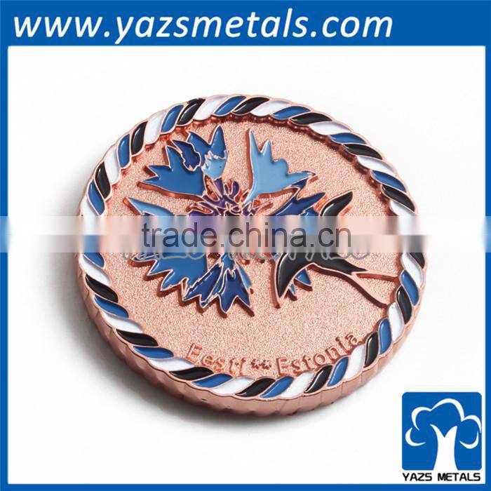 custom design engrave metal timer coin
