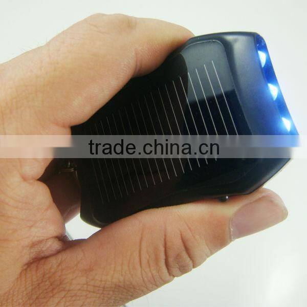 the most popular keychain mini mobile solar charger with LED torch