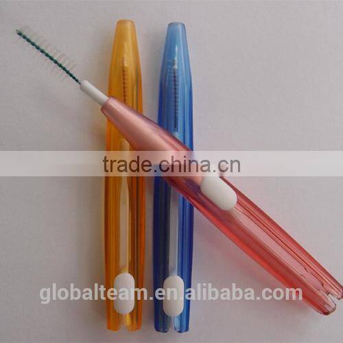 colorful push-pull type interdental brush