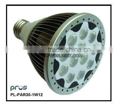Power factor more than 0.9 12w par30 led spotlight e27