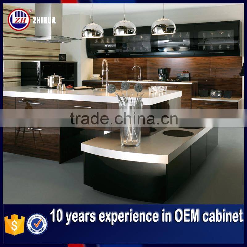 Guangzhou Zhihua MDF gloss kitchen cabinets